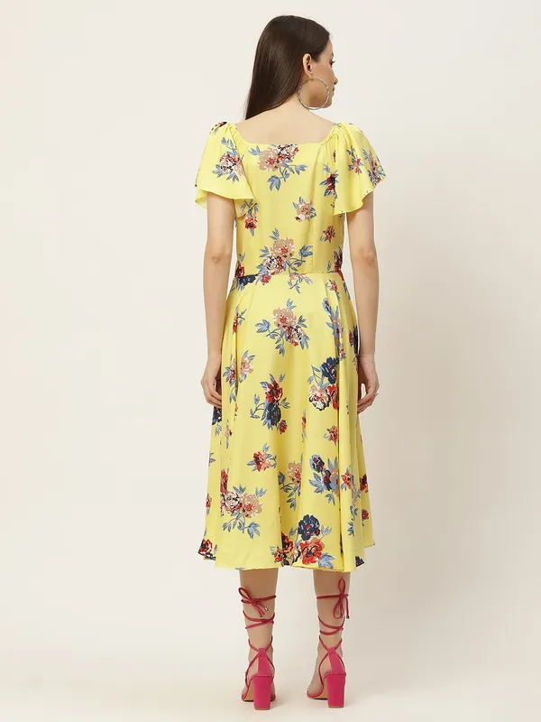 Yellow_Crepe_Printed_dress